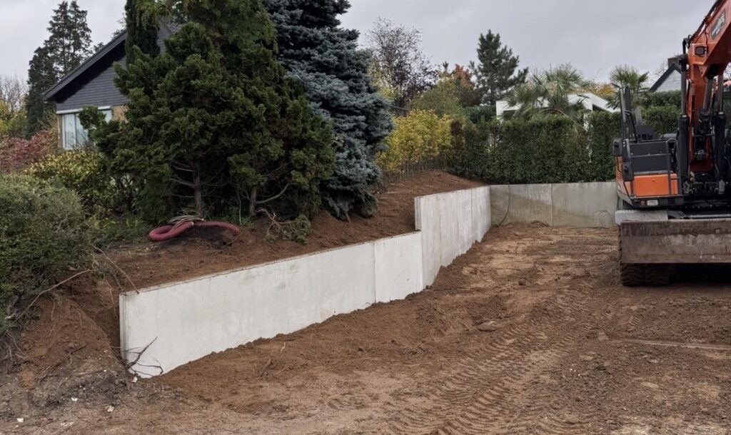 Project keerwanden plaatsen