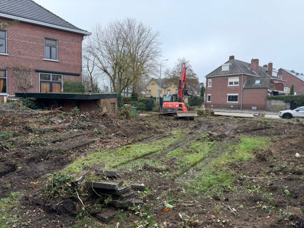Grondverzet nieuwbouwwoning Venlo